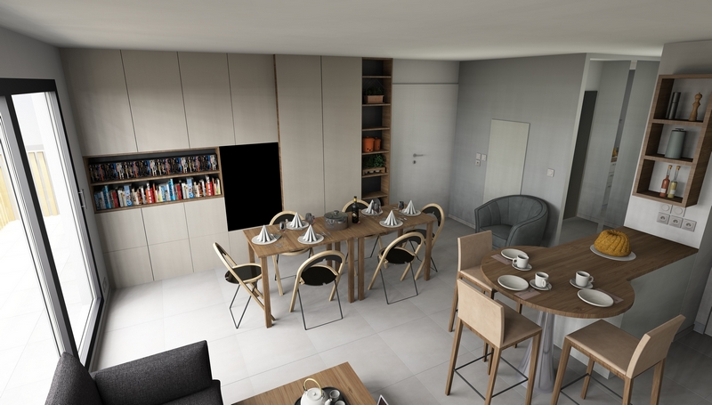 Coordination de travaux-Architecture d'intérieur-Projet 3D-Appartement Neuf-Perspectives 3D-Visites Virtuelles-Caillou (20)