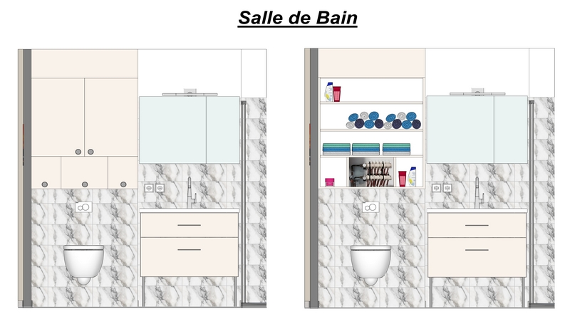 Coordination de travaux-Architecture d'intérieur-Projet 3D-Appartement Neuf-Vue en Coupe-Caillou (4)