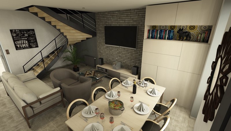 Coordination de travaux-Architecture d'intérieur-Projet 3D-Appartement Rénovation-Perspectives 3D-Visites Virtuelles-Ronat (12)