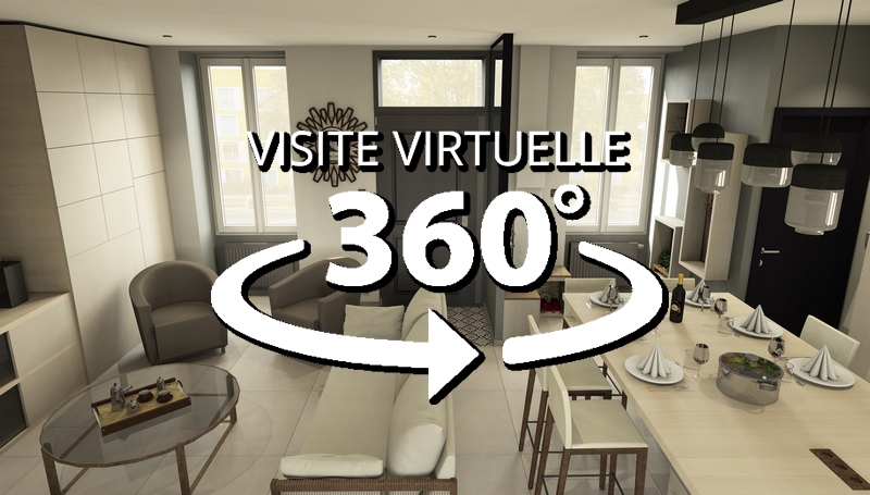 Coordination de travaux-Architecture d'intérieur-Projet 3D-Appartement Rénovation-Perspectives 3D-Visites Virtuelles-RonatV2