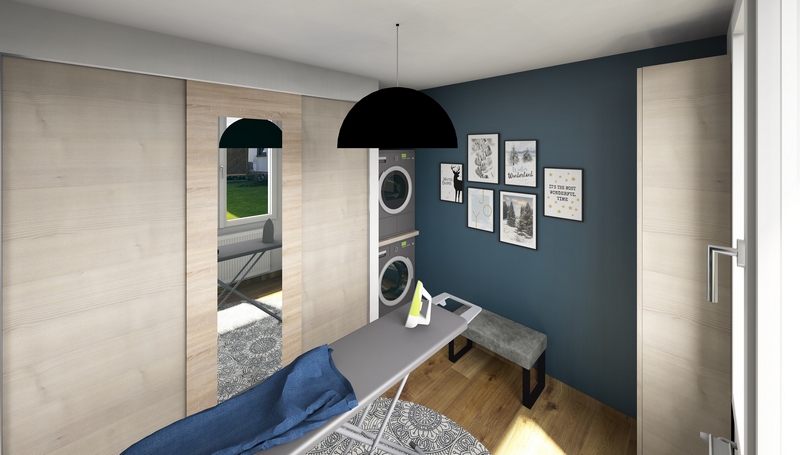 Coordination de travaux-Architecture d'intérieur-Projet 3D-Maison Familial-Perspectives 3D-Chambre Principale-Pitot-Peinture