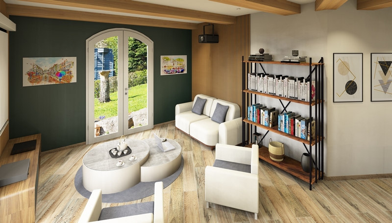 Coordination de travaux-Architecture d'intérieur-Projet 3D-Dugand-Perspective-Salon-Salle à Manger-Home Staging