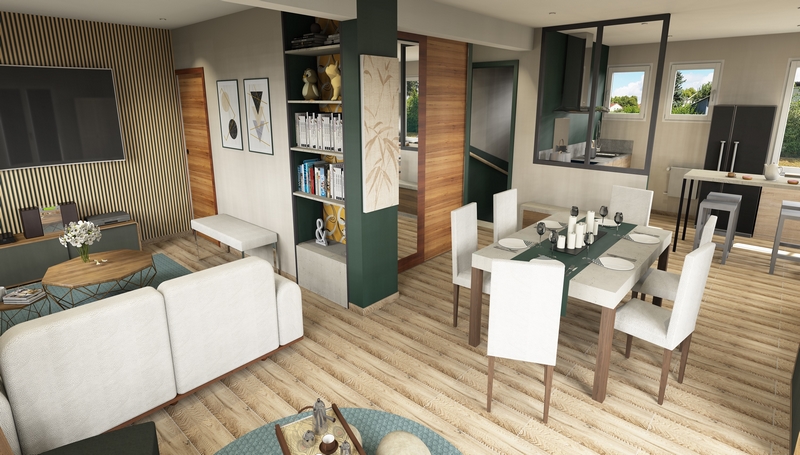 Architecture d'Intérieur 3D Version Réaliste 3D Optimisation d'un Étage ...