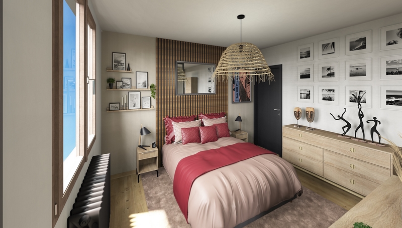 Coordination de travaux-Architecture d&rsquo;intérieur-Projet 3D-Relooking et Rénovation Maison Etage-Perspectives-Cordier-Suite des Maîtres