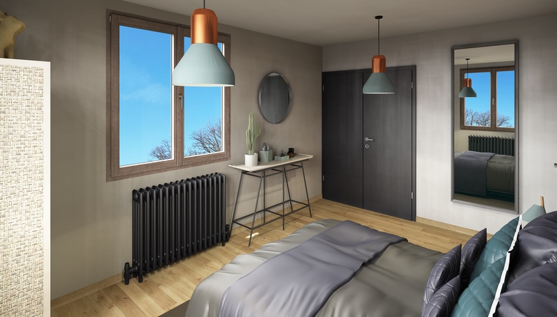 Coordination de travaux-Architecture d&rsquo;intérieur-Projet 3D-Relooking et Rénovation Maison Etage-Perspectives-Mercurol-Cordier-Chambre3 -Travaux