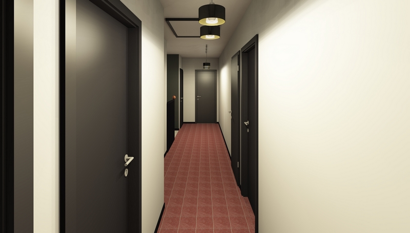 Coordination de travaux-Architecture d&rsquo;intérieur-Projet 3D-Relooking et Rénovation Maison Etage-Perspectives-Mercurol-Cordier-Couloir-Décoration